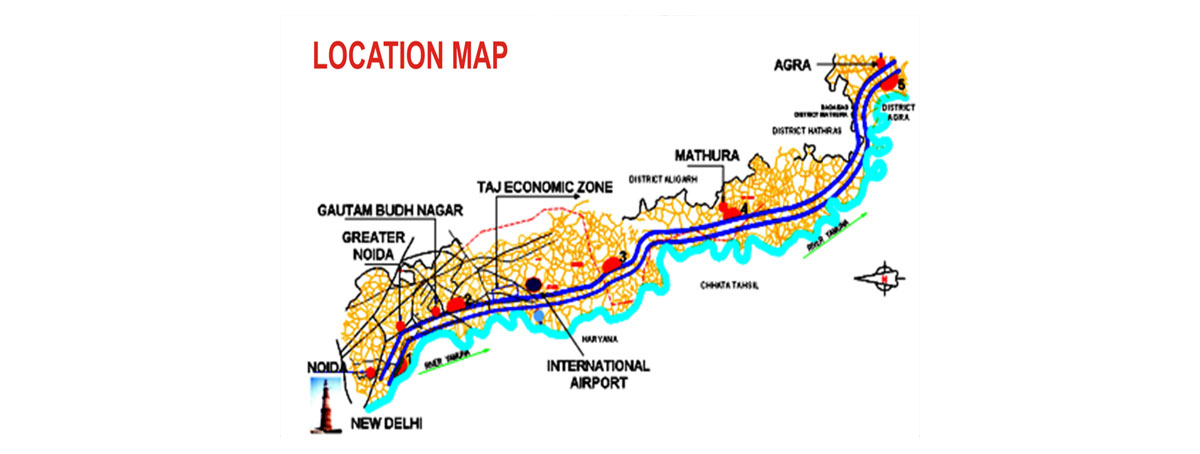 Yamuna Expressway Plots Location Map 
